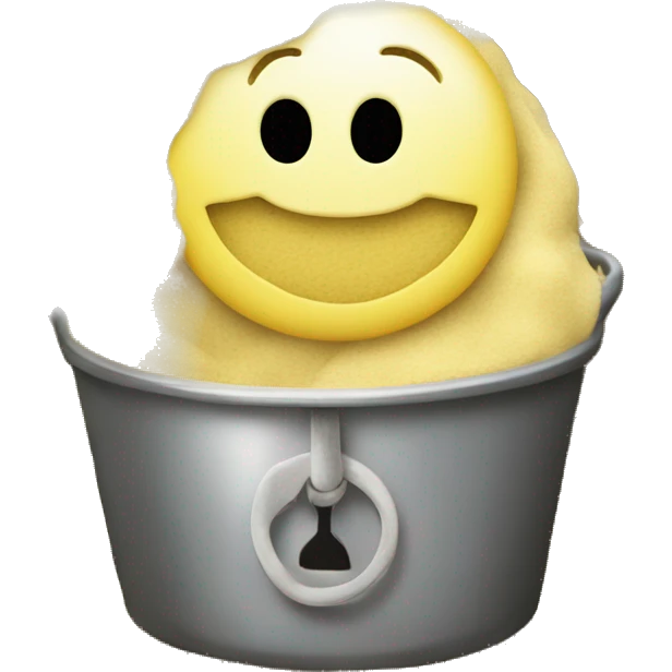 Smiley emoji with a key and flour emoji
