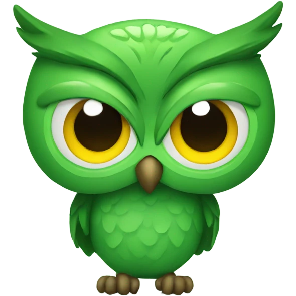 Green owl emoji