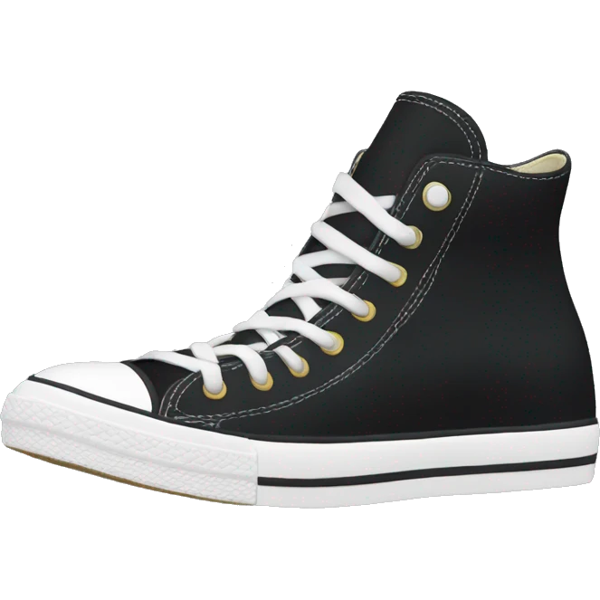Black converse shoe emoji