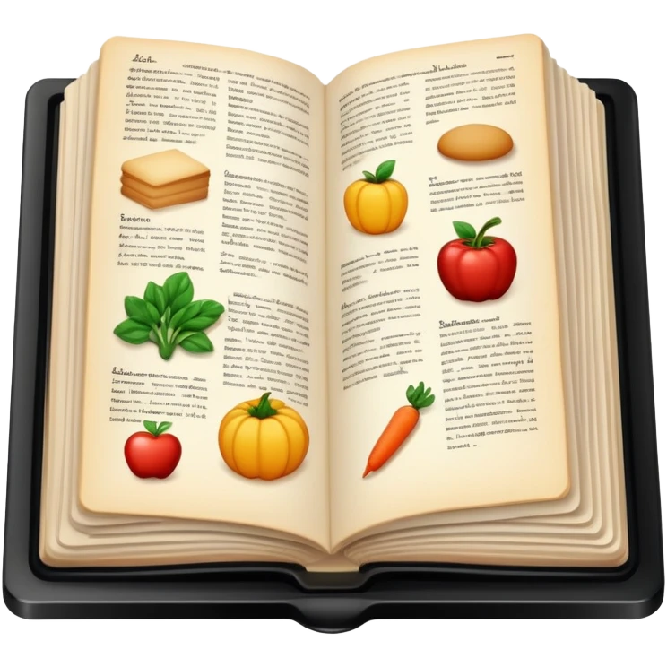 Aesthetic cookbook emoji