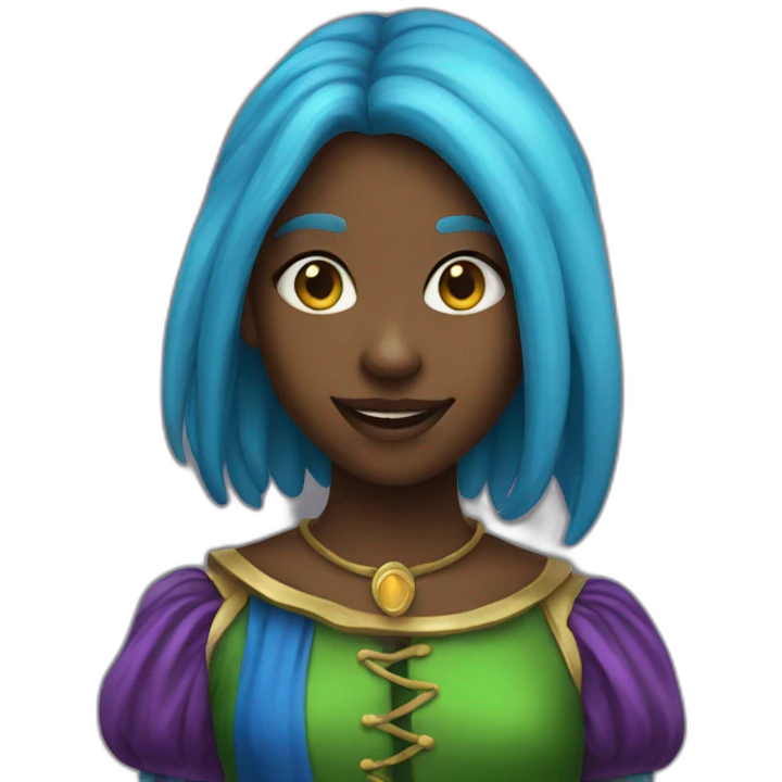  girl as jester emoji
