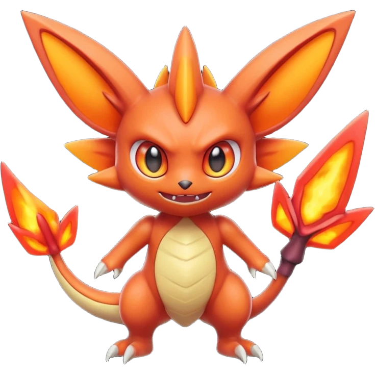 Fluffy Demonic Zany Genesect-Victini-dragon emoji