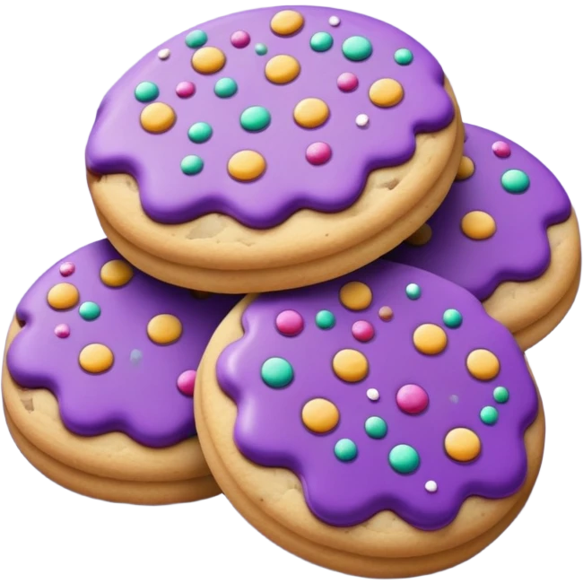 Cookies purple  emoji