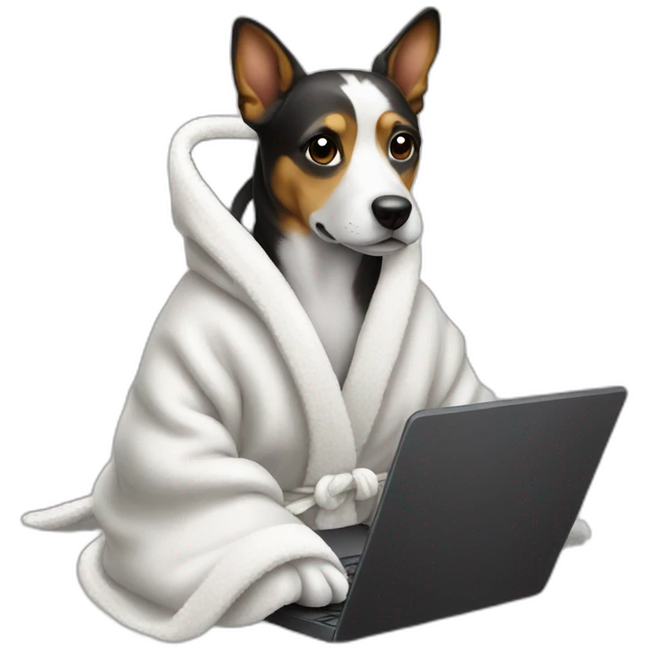 dog robe laptop emoji