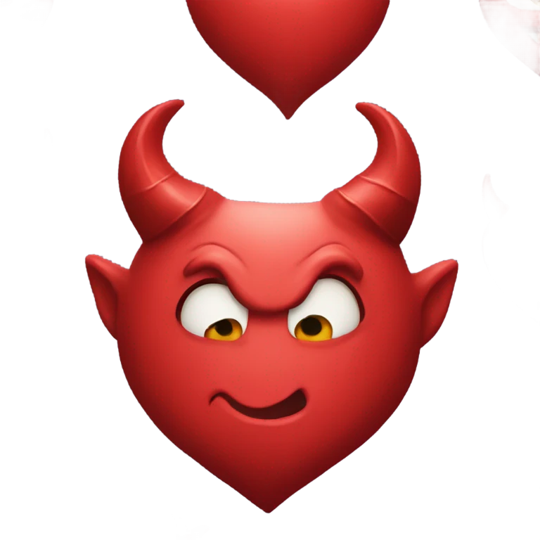 Devil heart emoji