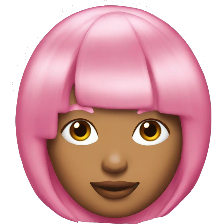 Nicki minaj pink wig  emoji