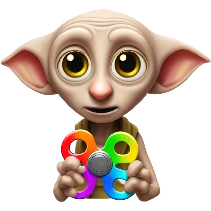 Dobby with a Fidget spinner emoji