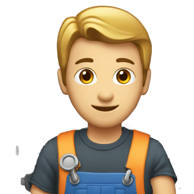 mechanic with a oil engine emoji