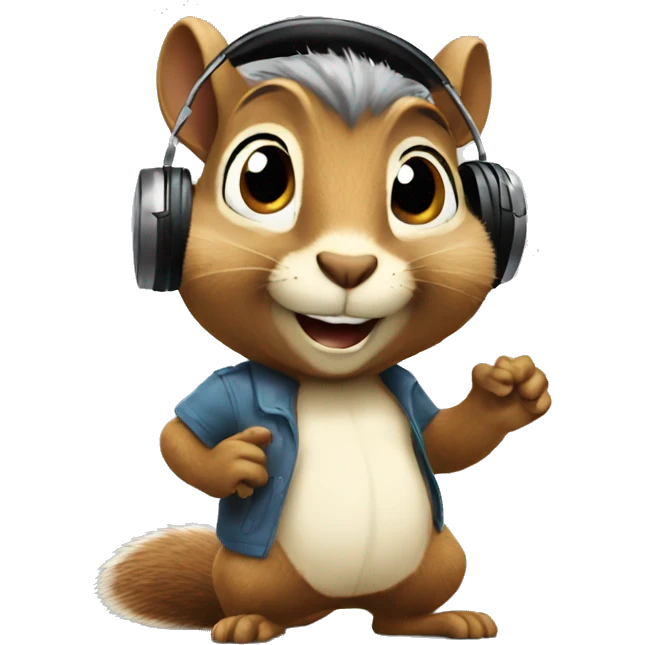 dj squirrel emoji