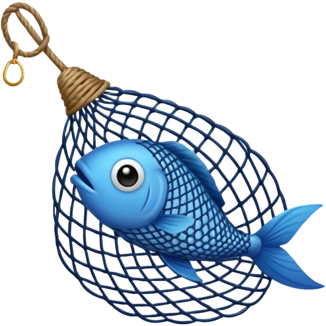 Fish net without fish in it emoji
