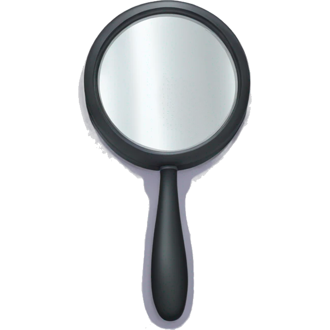 Magnifying mirror emoji