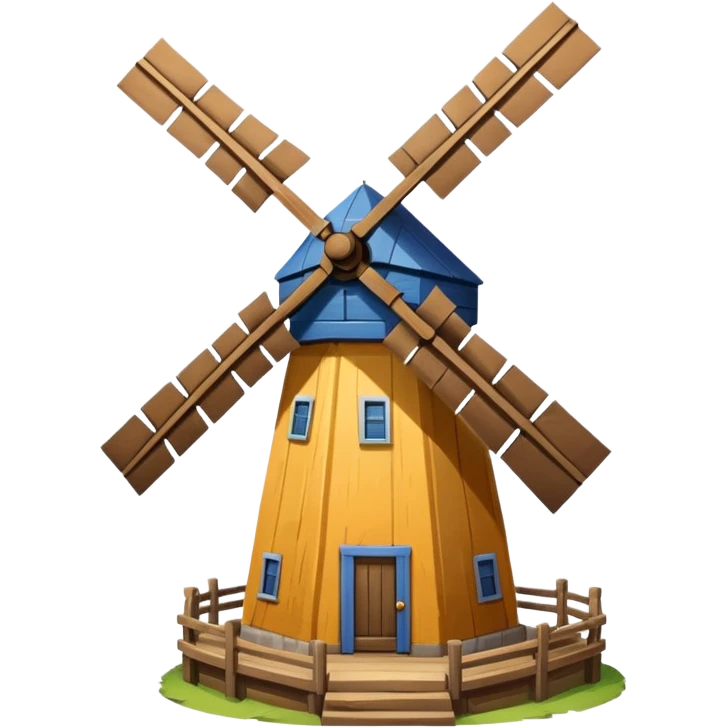 windmill turning in wind emoji
