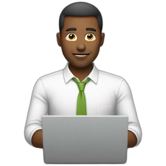 man using laptop emoji