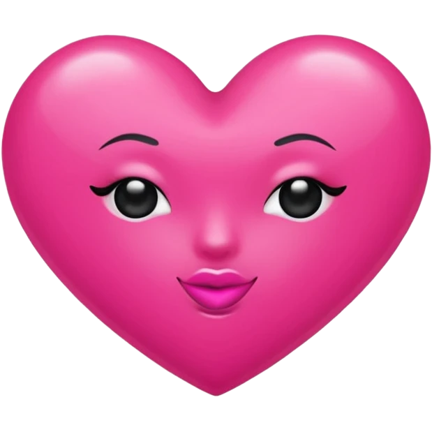Hot pink heart that says good girl gone bad  emoji