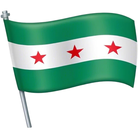 Syrian green flag emoji