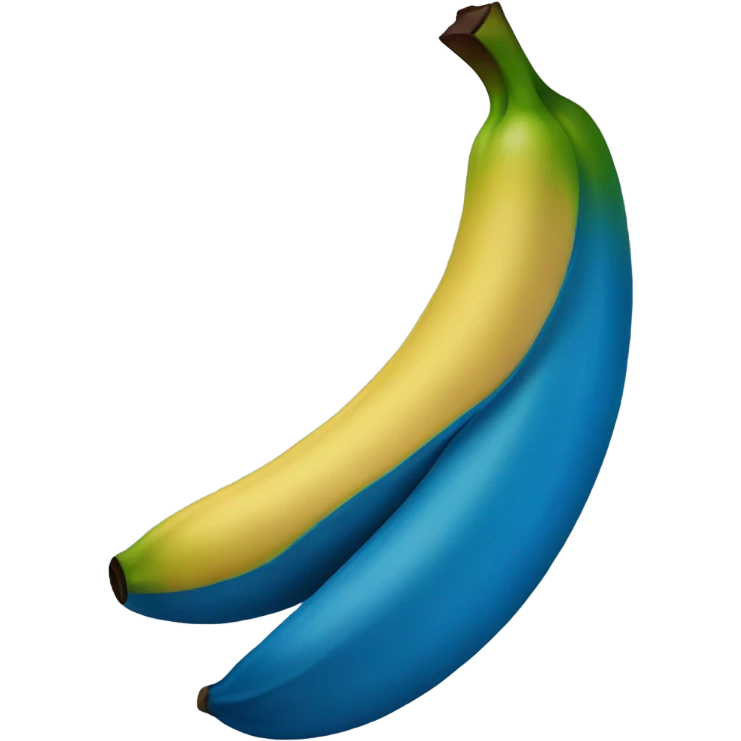 Create a blue banana emoji emoji