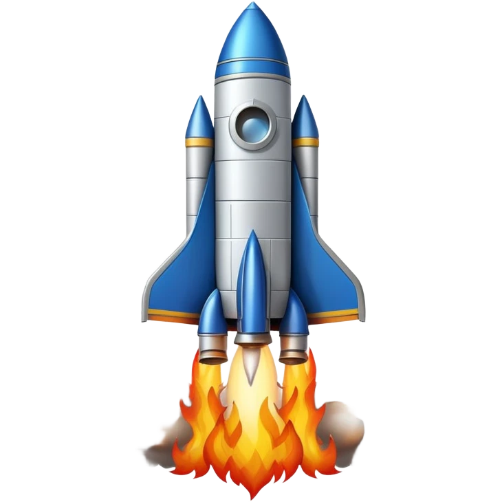 rocket ship blasting off to space emoji