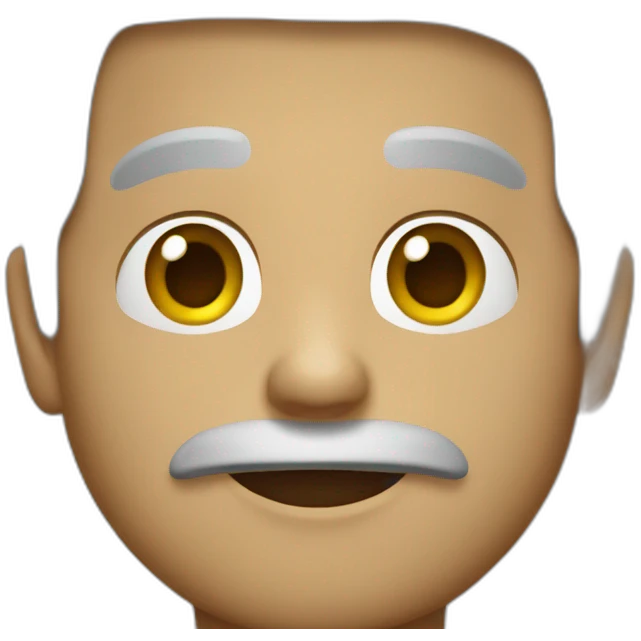 pascal nessim with grey hair emoji