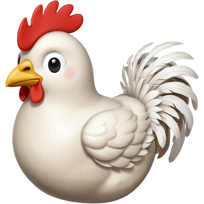 chicken 3d imoji count 100 transparent emoji