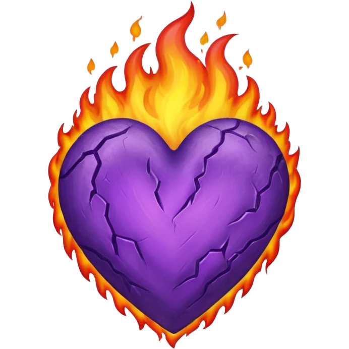 Heart Fire Purple emoji
