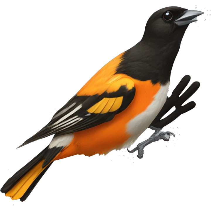 baltimore oriole in flight emoji
