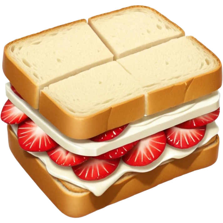 Strawberry sandwich   emoji