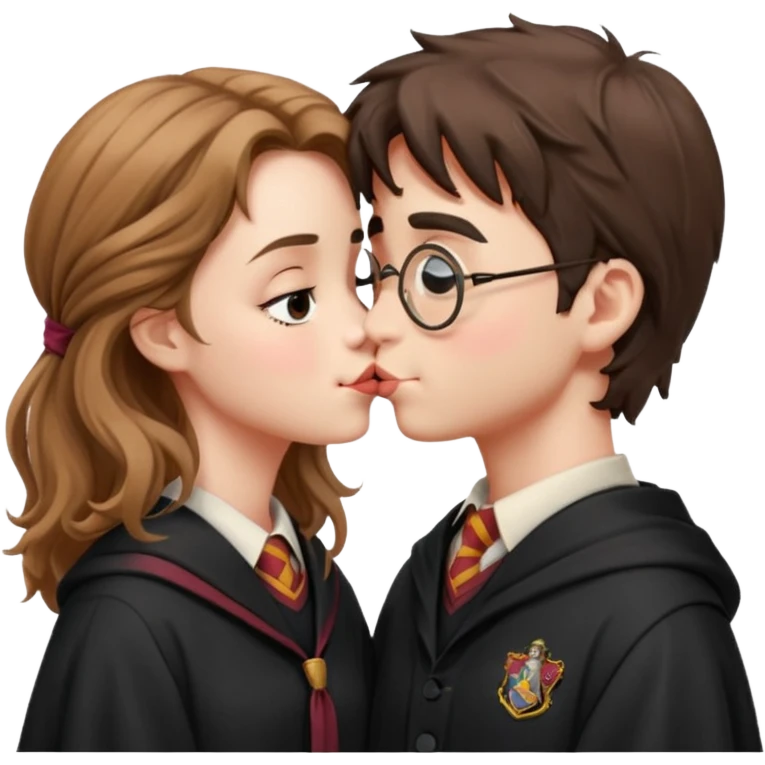 Harry Potter kissing hermione emoji