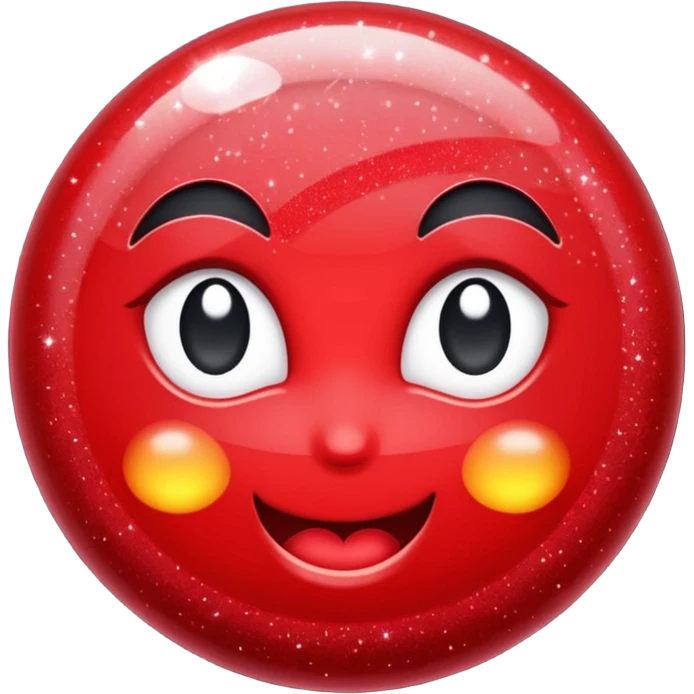 red glitter cyberpunk emoji