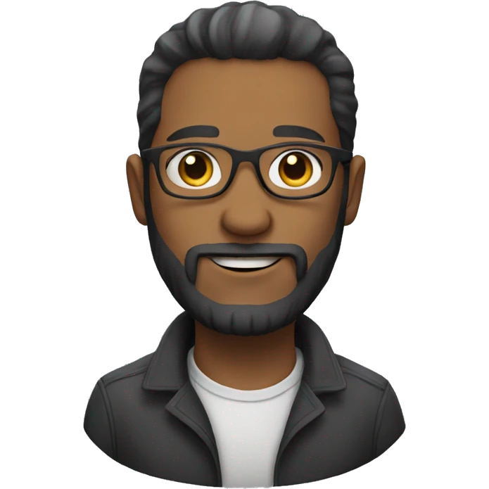 A man with glasses and a beard emoji