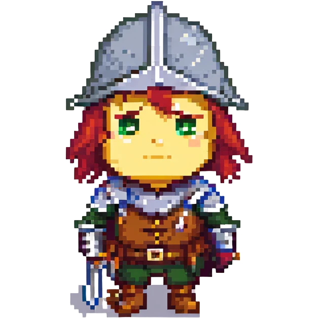 Landsknecht mercenary face with a sad expression emoji