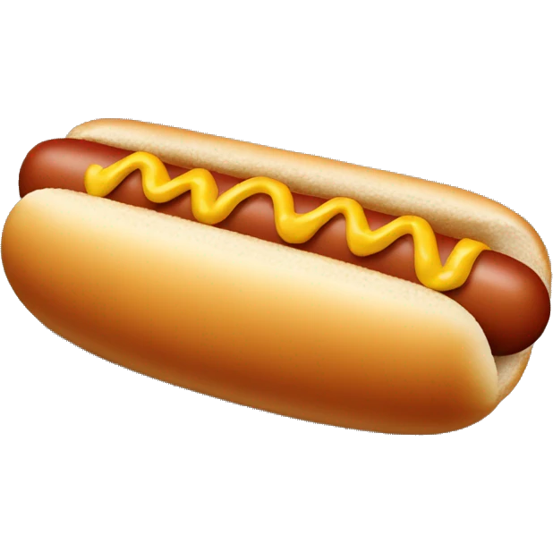 Hot dog emoji
