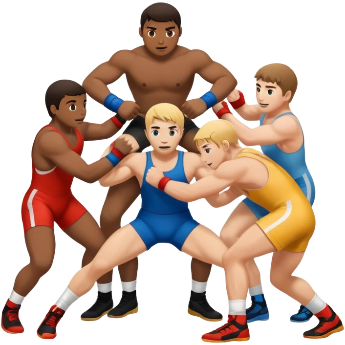 🤼‍♀️🤼🤼‍♂️👯👯‍♂️👯‍♀️ emoji