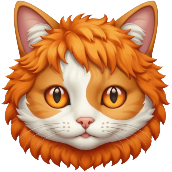 curly short hair cat  emoji