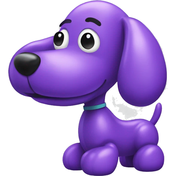 Purple balloon dog emoji