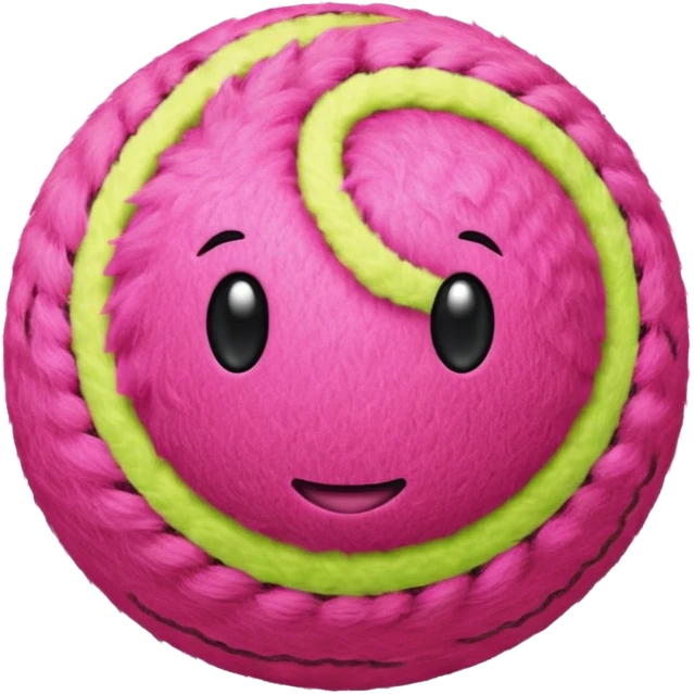 Pink tenis ball emoji