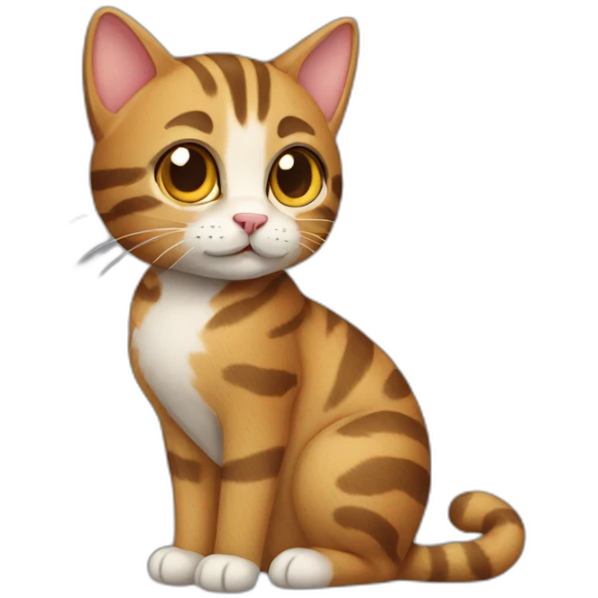 Tabby Cat Full Body emoji