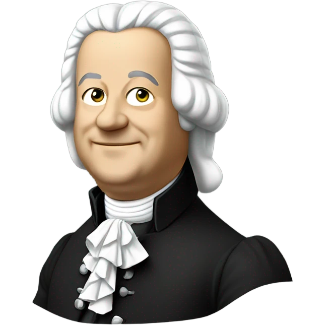 Johann Bach pointing emoji