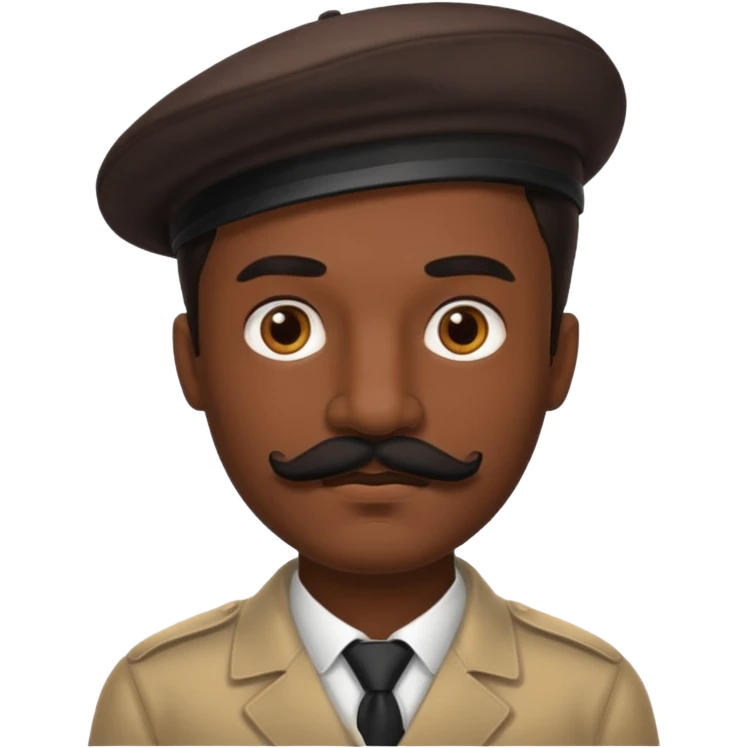 black mustache man,Big black mustache. emoji