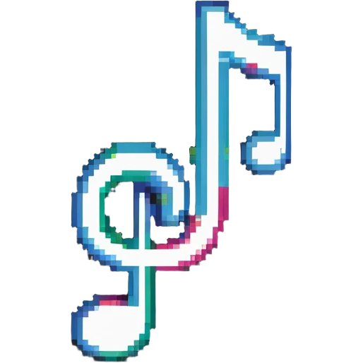 TikTok logo with musical note design emoji