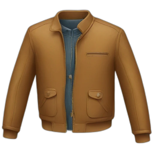 Jacket wearing in style emoji