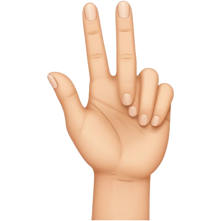 Daumen zwischen Zeigefinger und Mittelfinger  emoji