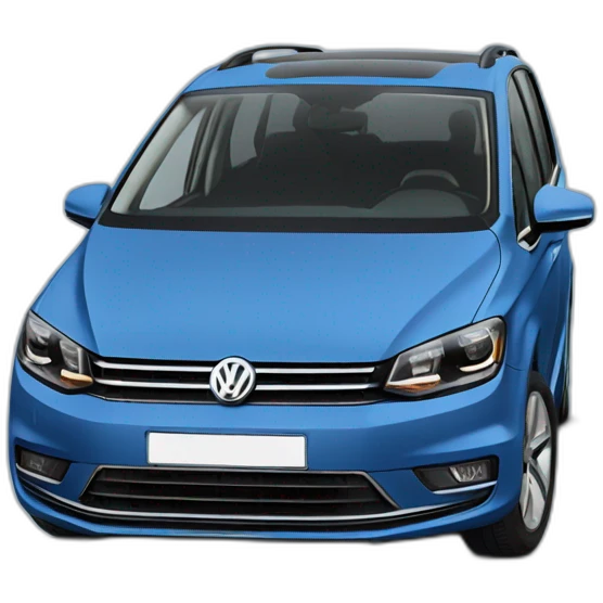 blue volkswagen touran1 emoji