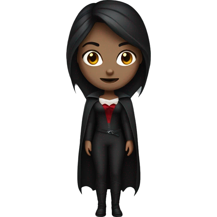 brunette as vampire girl emoji