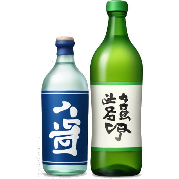 botella de soju emoji