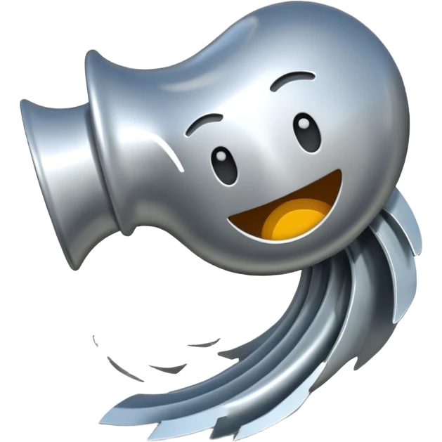object being blown away by wind, no human emoji