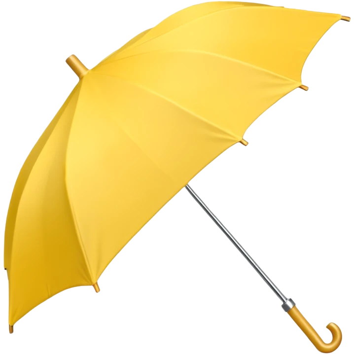 Folded Rain Umbrella yellow emoji