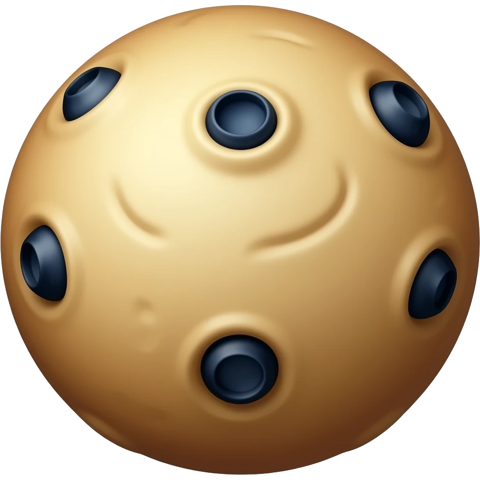Realistic looking blueberry scone the size of an emoji emoji