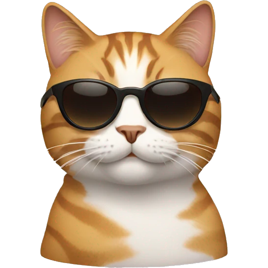 Cat with sunglasses emoji