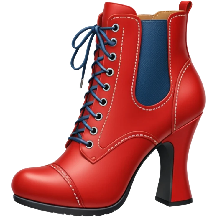 red letaher boots emoji