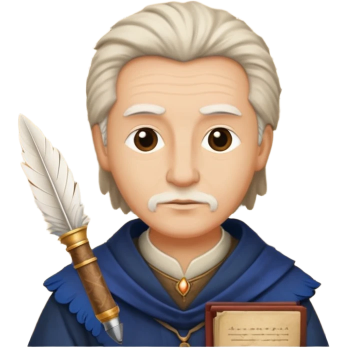 ancient Feathered pen scholar emoji